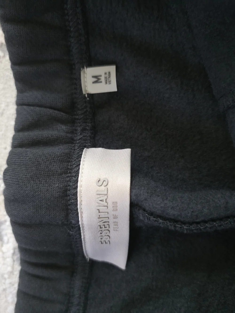 Fear of God ESSENTIALS Black Logo Sweat Shorts